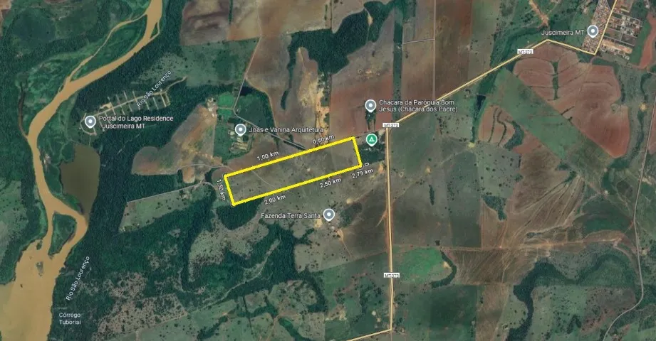 VENDO AREA EM JUSCIMEIRA 27HEC PROX. AO LAGO