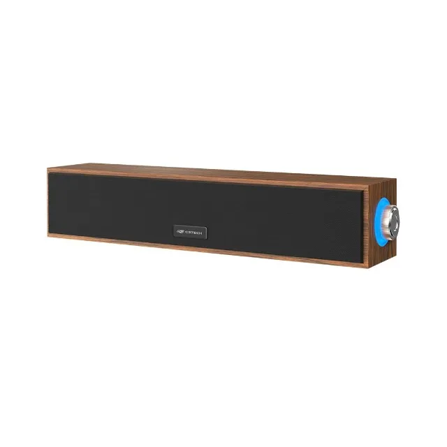 Soundbar C3 Tech Marrom Madeira