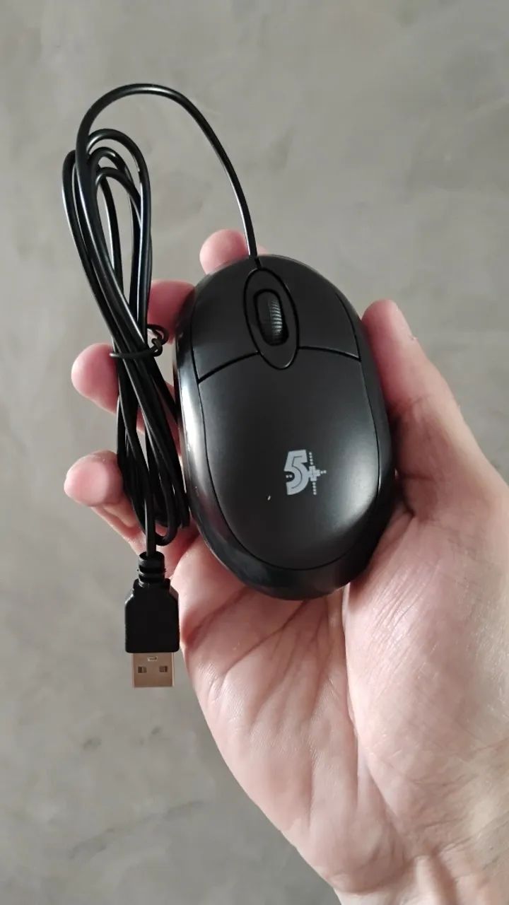 Kit Teclado e Mouse USB - 5+ KC500 Office - Preto - Novo - Foto 4