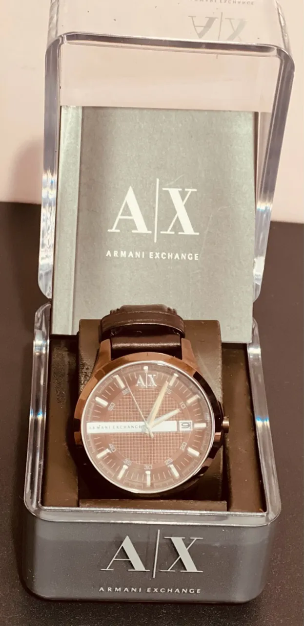 Relógio Armani Exchange AX2123 Masculino Pulseira de Couro- Edição Colecionador