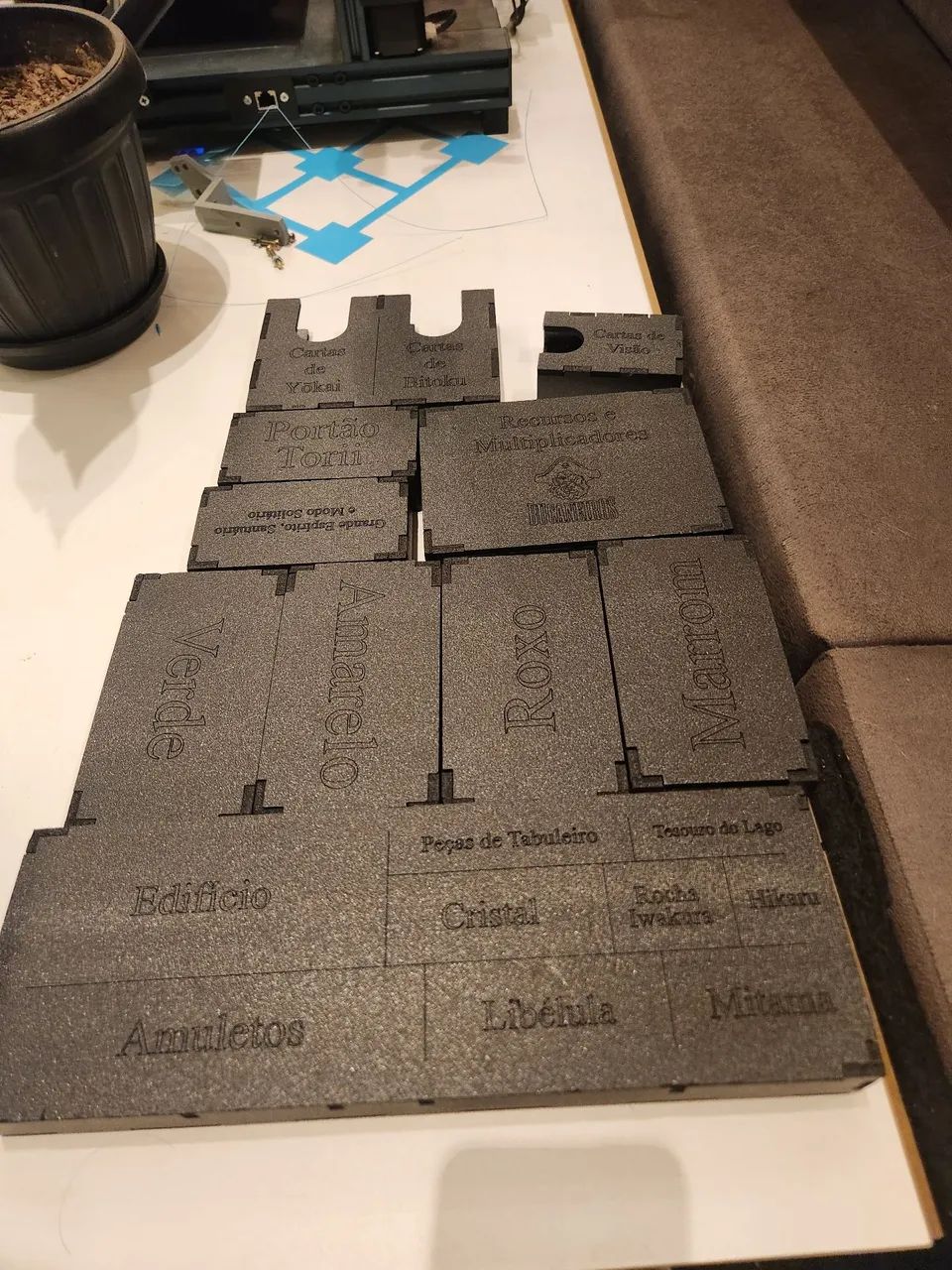 Insert Organizador XPS do jogo de tabuleiro boardgame Bitoku - Foto 3