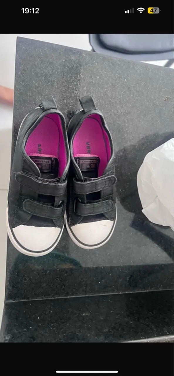 Tênis Infantil Converse Velcro Preto