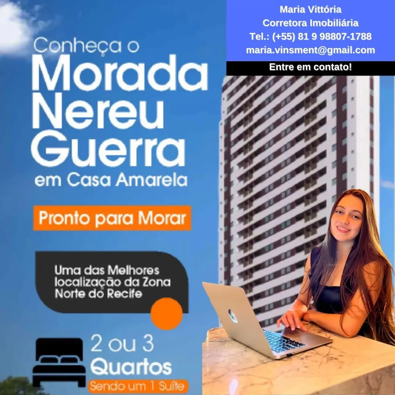 ZONA NORTE - Imóvel para venda, 65,83m², 3 quartos em Casa Amarela - Recife - PE