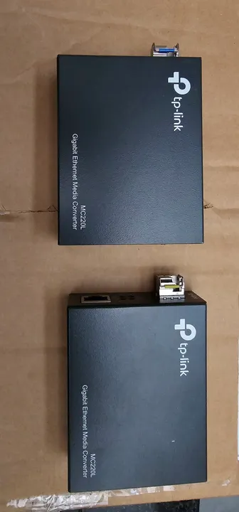 Kit Conversor Fibra Ótica TP-Link MC220L + Gbics
