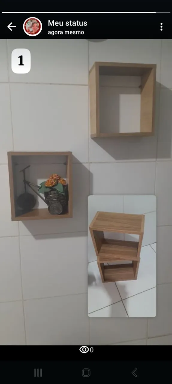 Nichos de madeira para decoração e utilidade