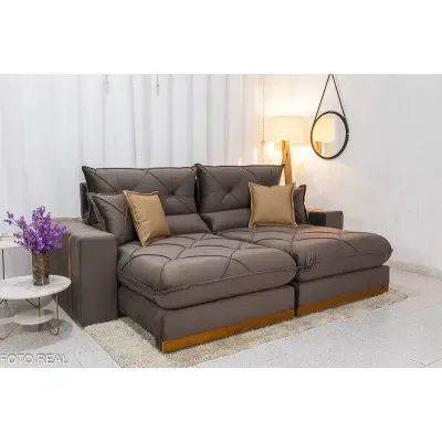 sala sofavretratil e reclinavel de 4 lugares  - Foto 4