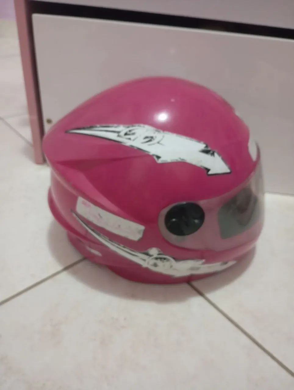 Capacete Moto Rosa - Novo - Foto 3