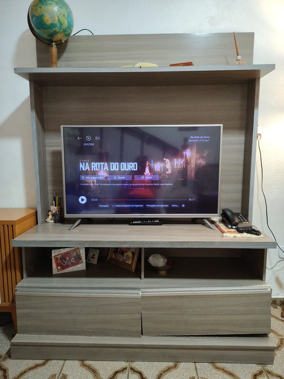 Rack para TV com Painel