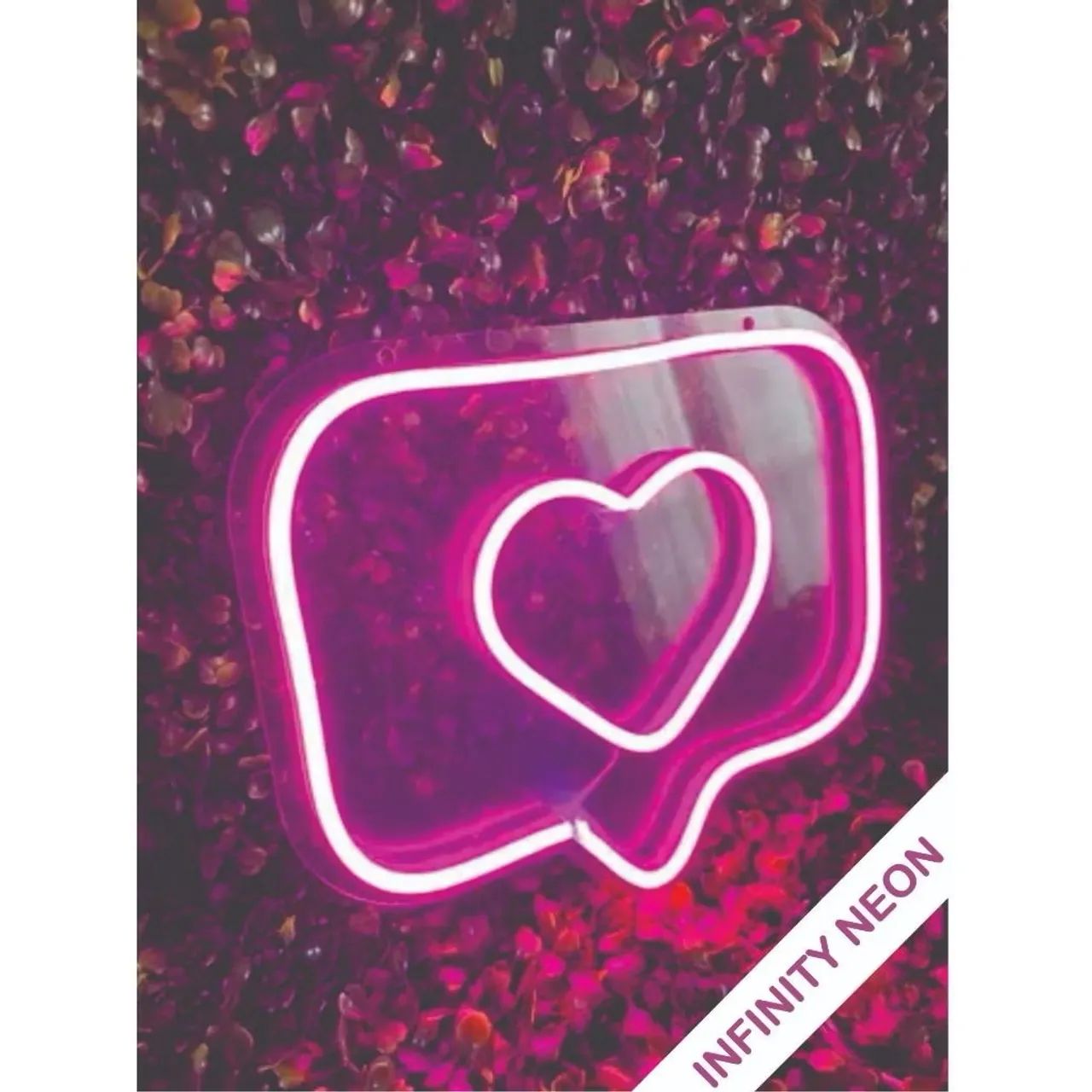 Neon led coração curtida instagram Diversos modelos e cores - Foto 3