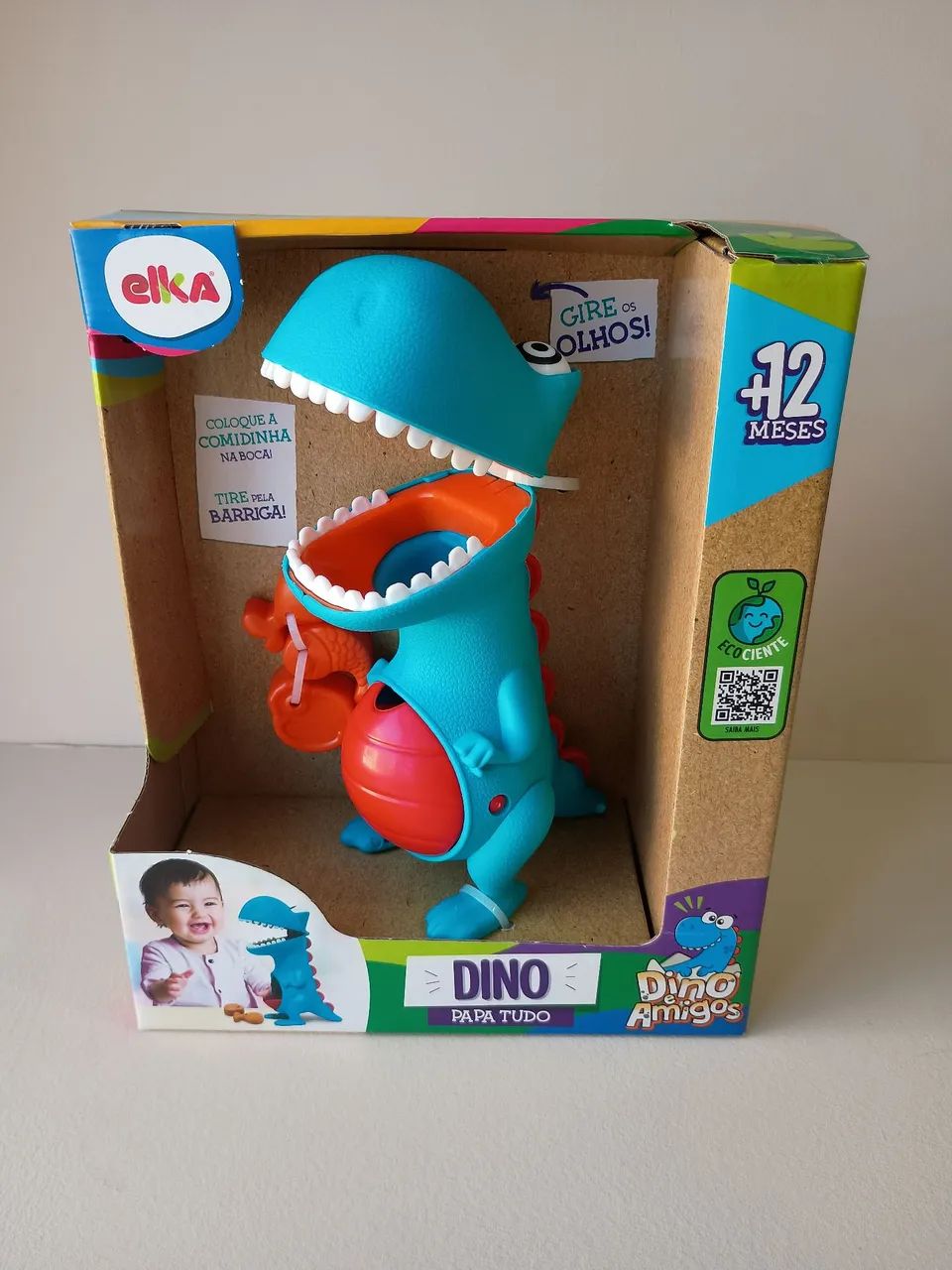 Dino Papa Tudo - Brinquedo Infantil Elka ( Novo, lacrado)