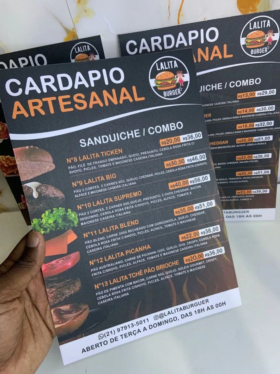 Cardápio Anti-risco - Anti-desbotamento em Pvc - Foto 2