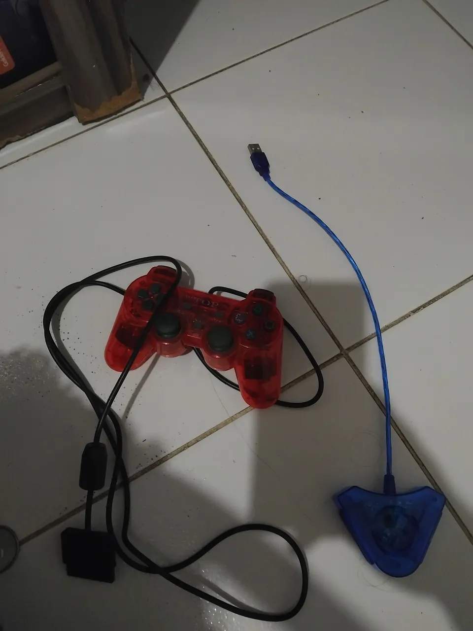 Controle PS2 com Adaptador USB