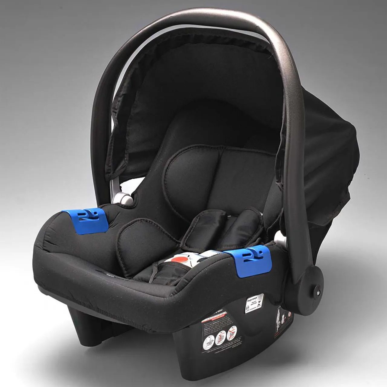 Bebê Conforto Preto com Capota