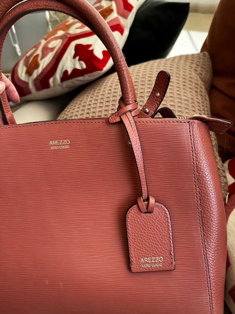 Bolsa couro legítimo arezzo - Foto 3