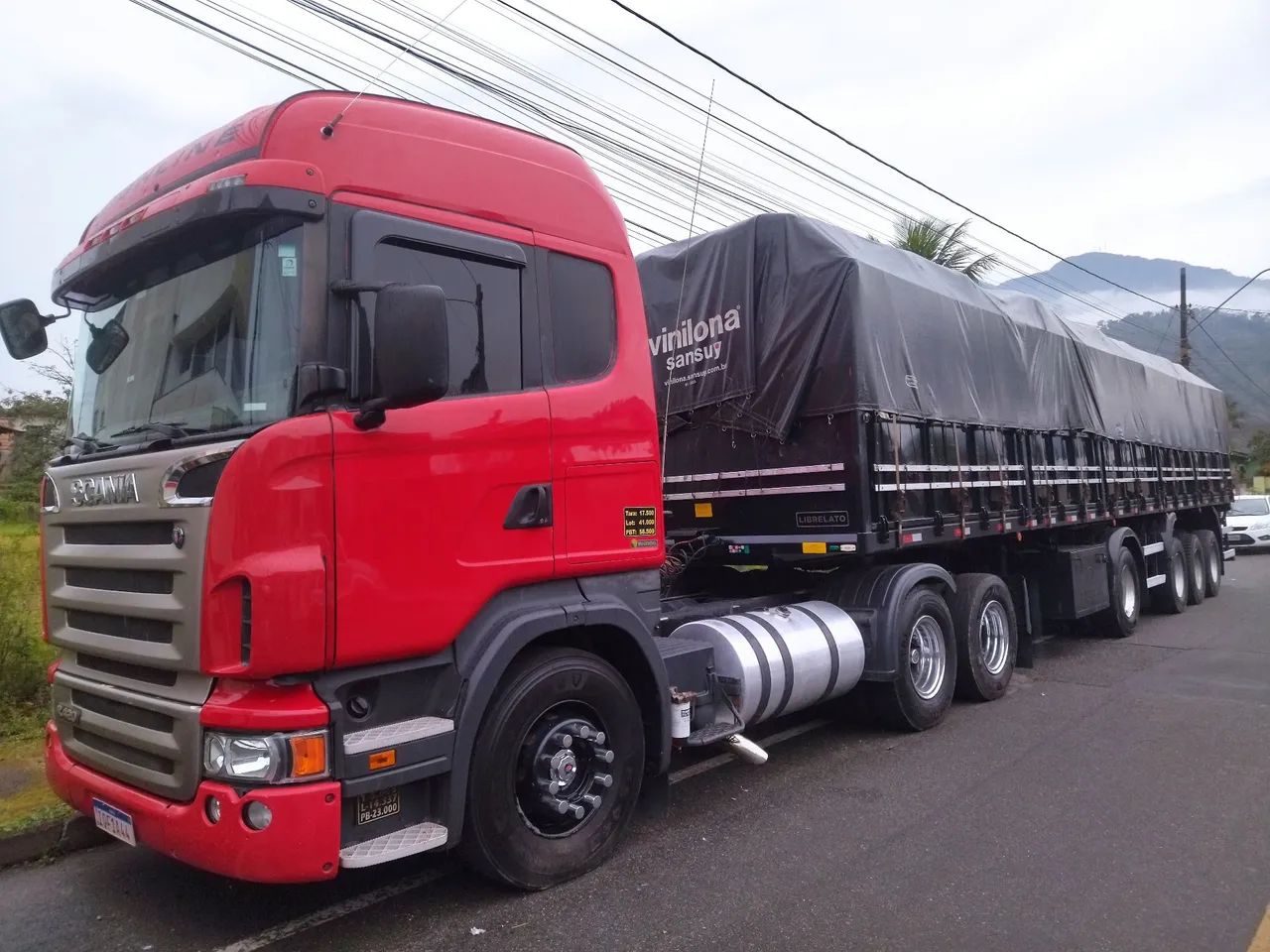 Scania R420 Highline + Carreta 4 eixo.
