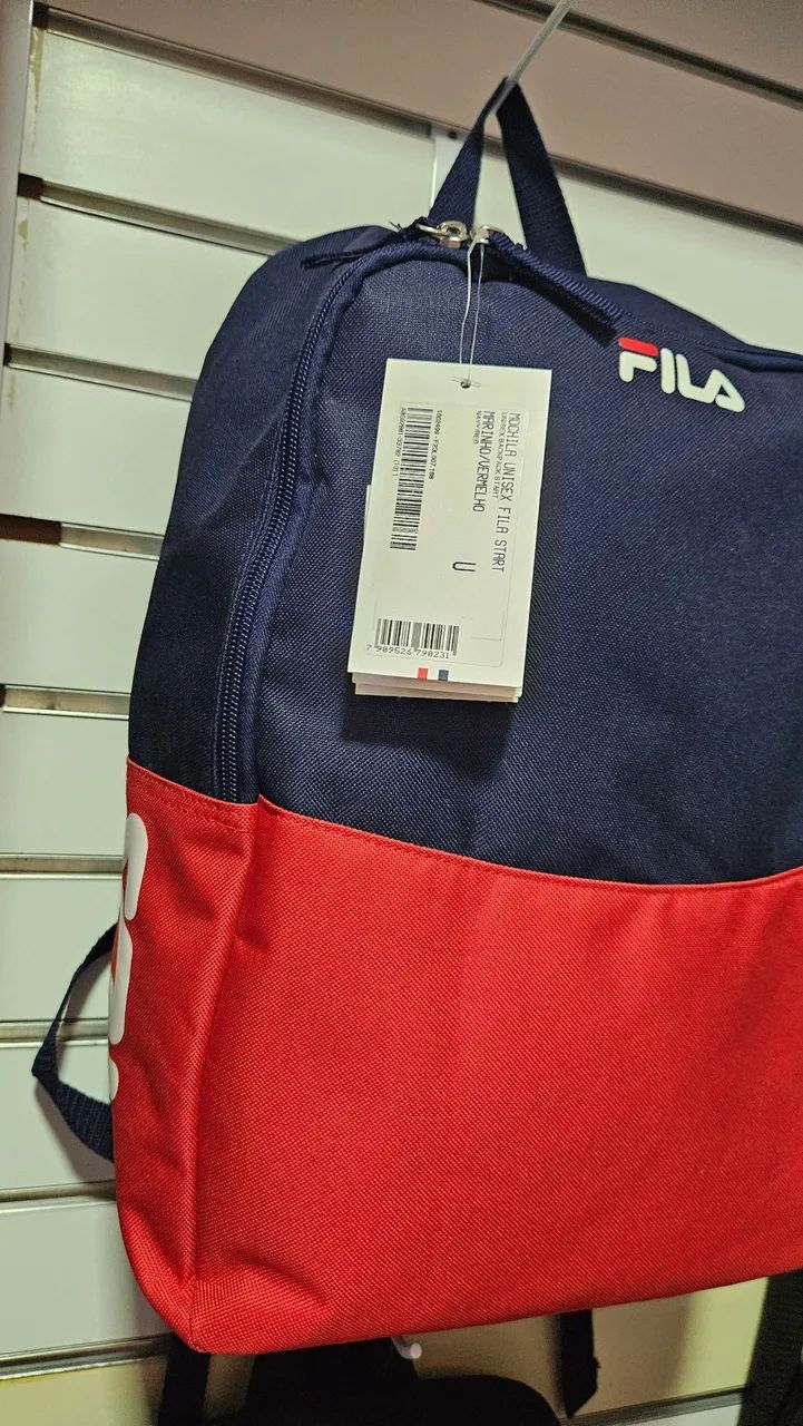Mochila Fila - Azul e Vermelha - Foto 2