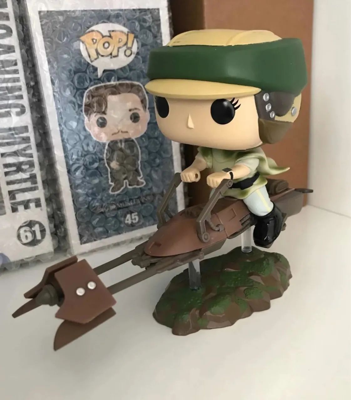 Funko Pop! Star Wars: Princess Leia With Speeder Bike #228 - Foto 6