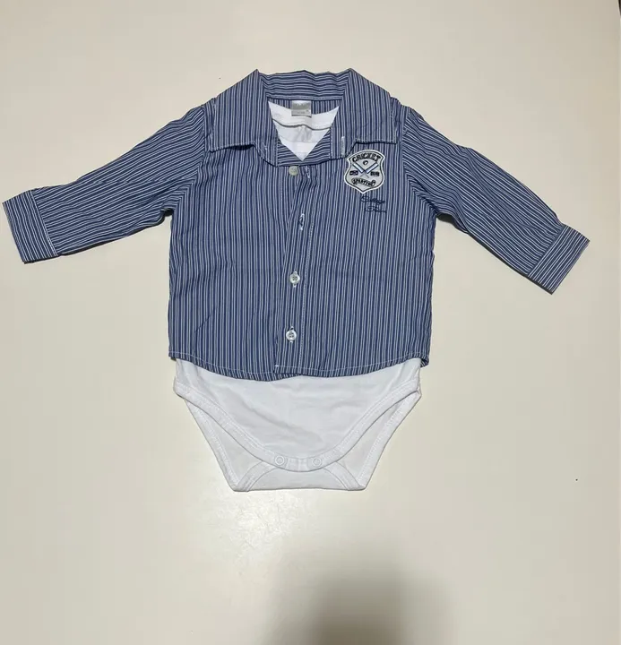Body com camisa de manga comprida para bebê