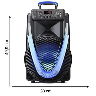 Caixa de Som Multilaser SP 396 800w bluetooth fm usb aux bat recarregavel - Foto 4