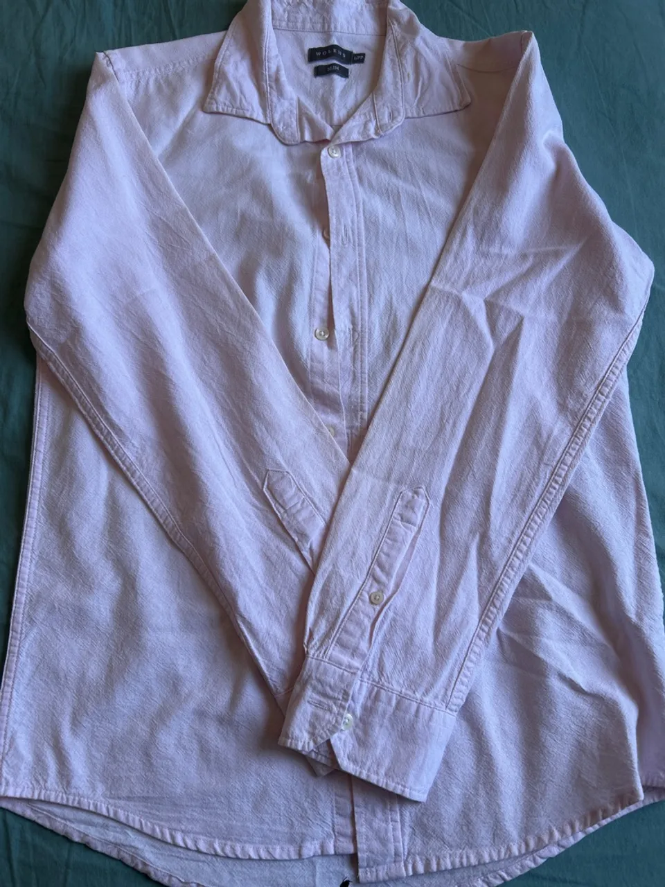 Camisa social rosa masculina