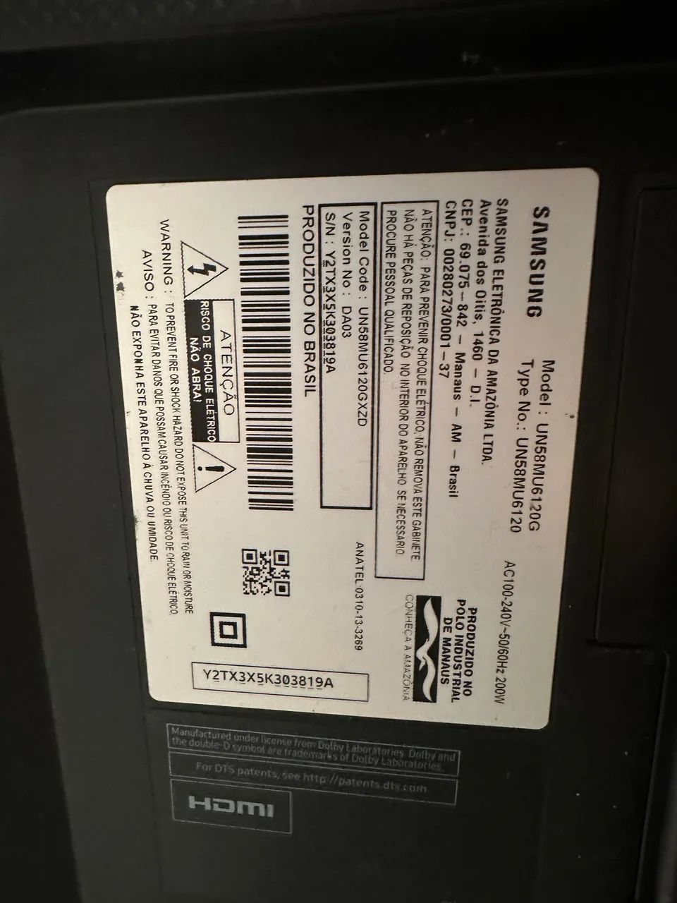 Smart tv 58 Samsung - defeito - Foto 5