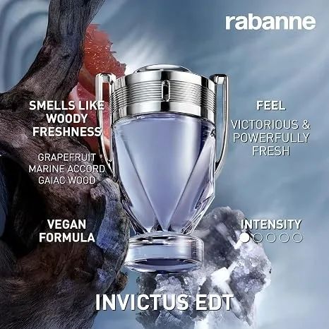 Perfume Invictus Rabanne Eau de Toilette - 100ml - Foto 4