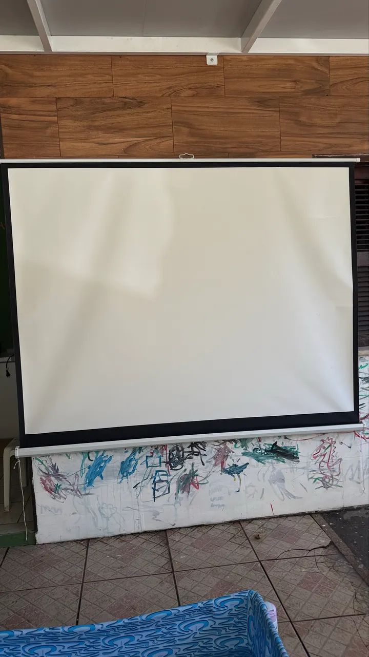 Tela de projetor retrátil  - Foto 2