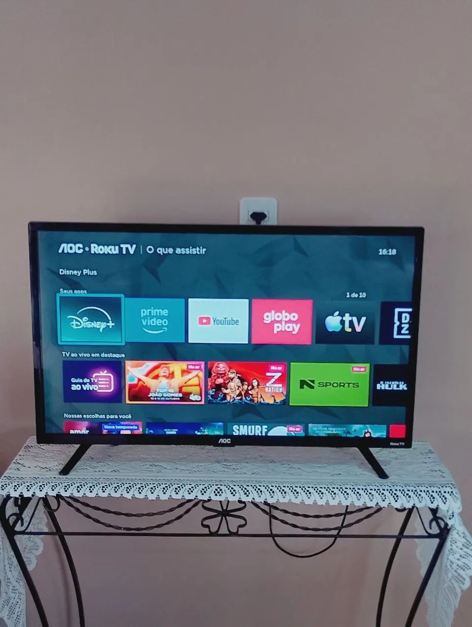 Smart tv AOC Roku 32 polegadas  - Foto 2