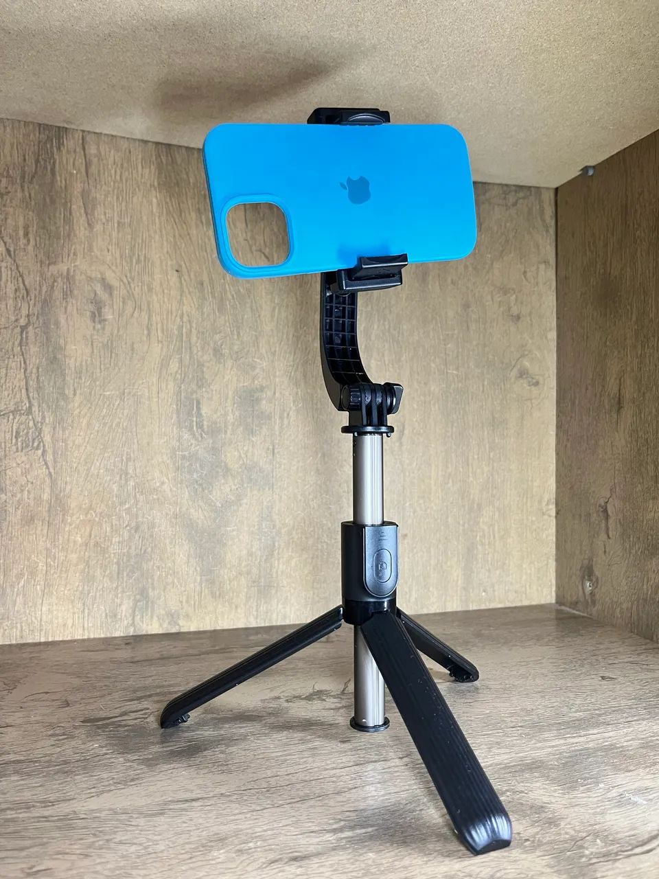 Gimbal Estabilizador Imagem Celular Pau De Selfie Bluetooth - Foto 5