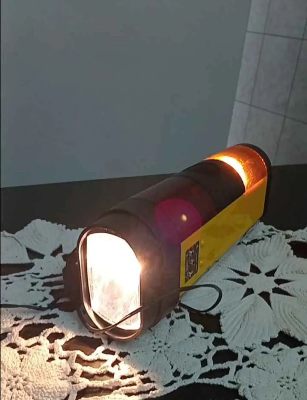 LANTERNA ANTIGA 4x1 COM SIRENE ,GIROFLEX  - Foto 2