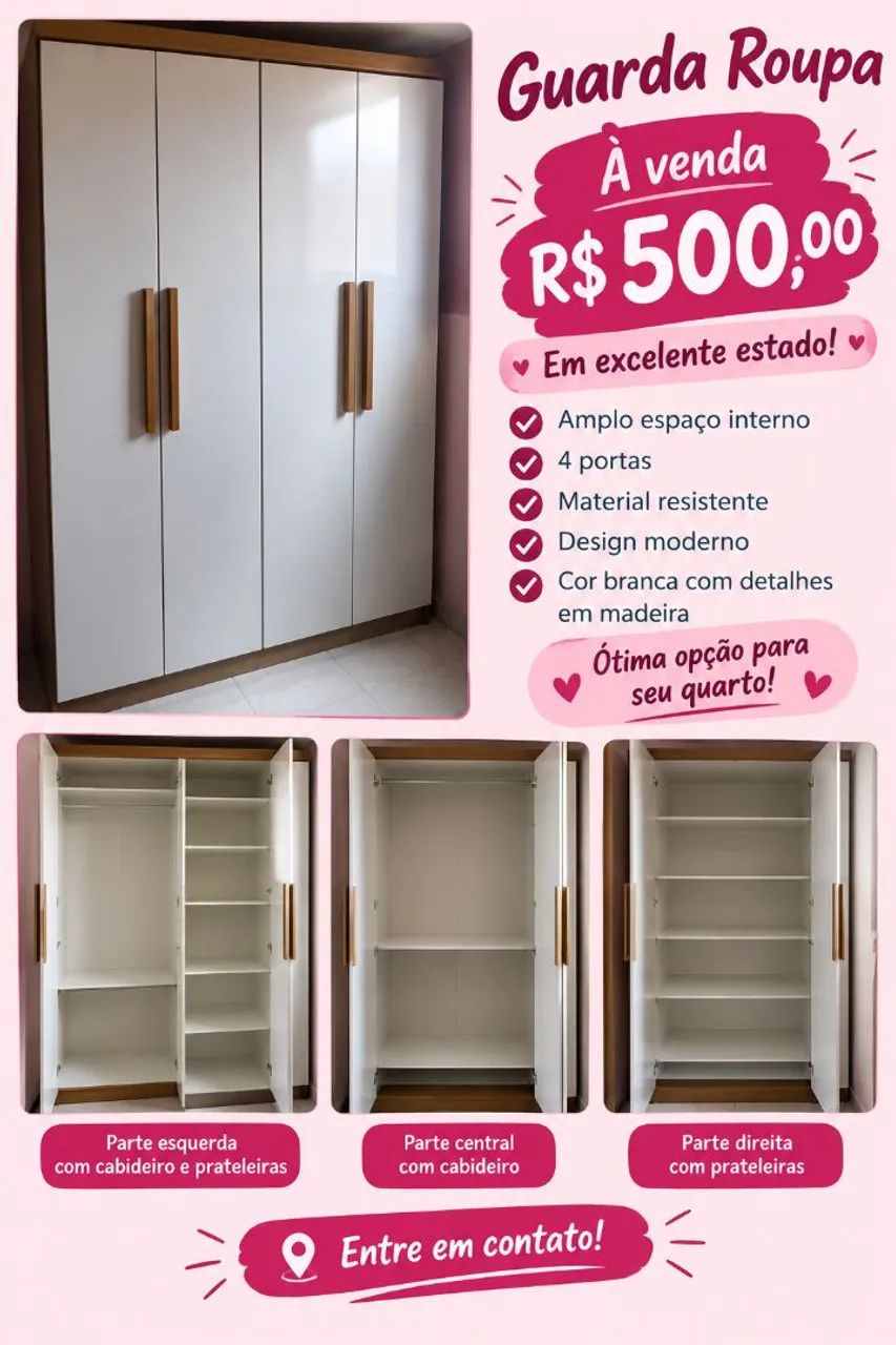 Guarda roupa solteiro 