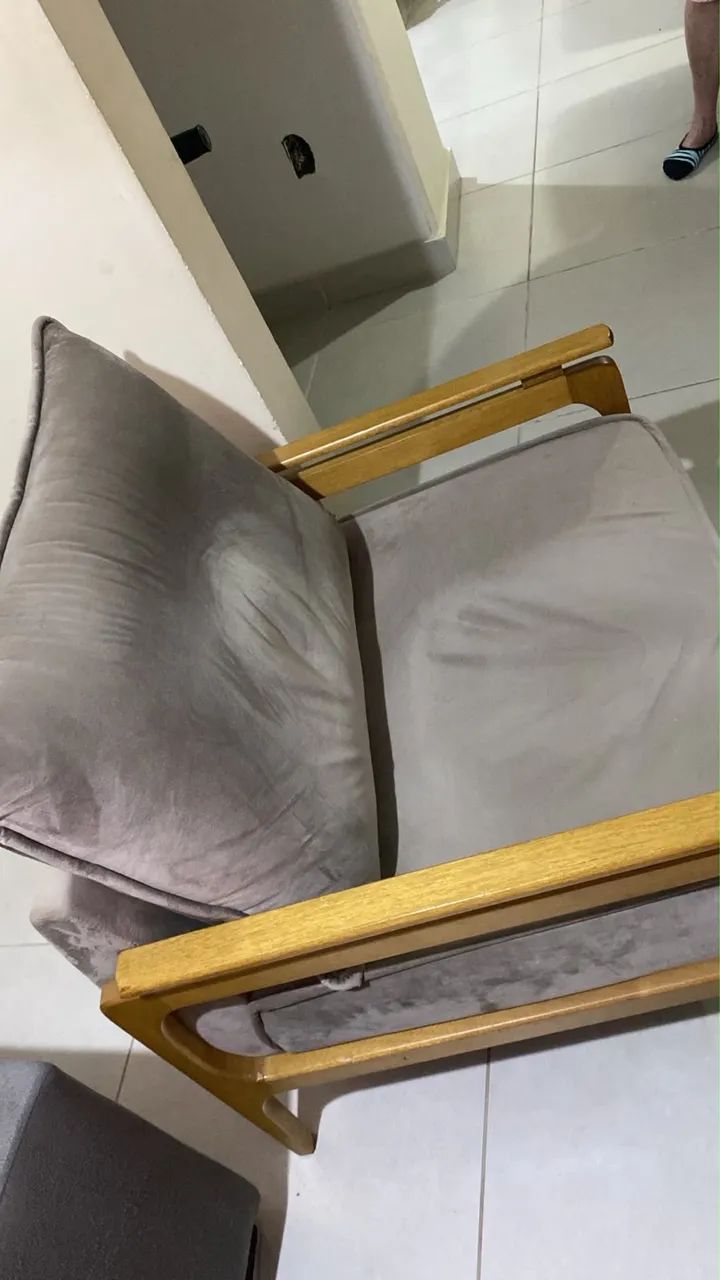 Poltrona Decorativa em Veludo  - Foto 3