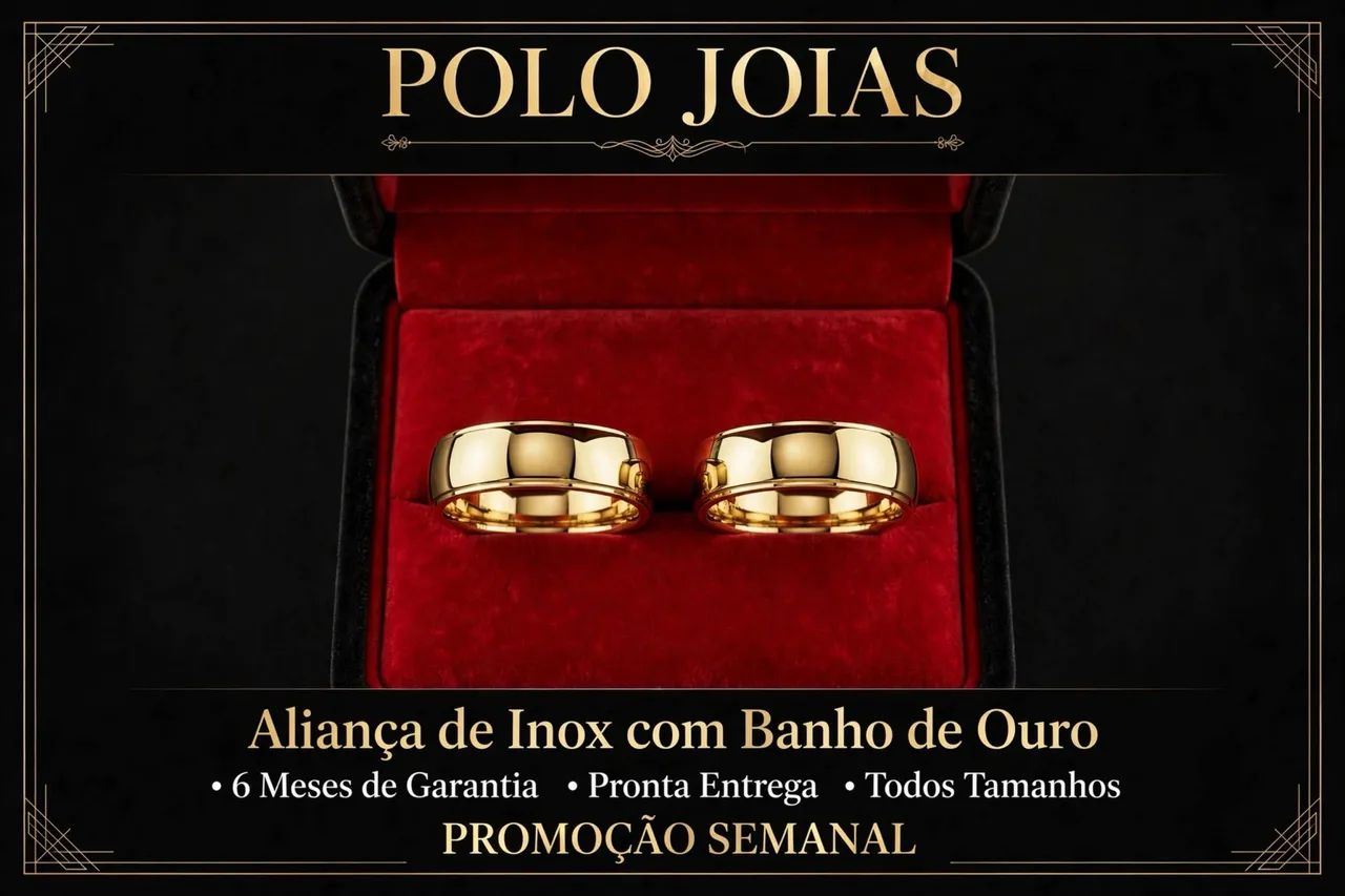 Aliança Ouro Semi Joia  - Foto 3