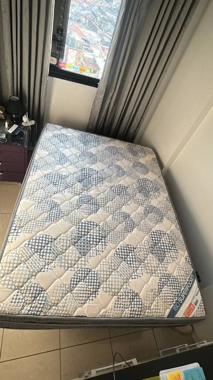 Cama box de viúva com base e colchão - Foto 2