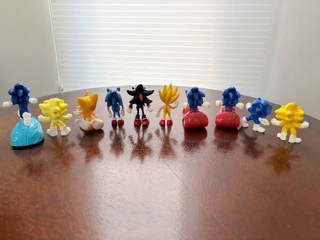 Kit Miniaturas Bonecos Sonic 10 Peças - Foto 2