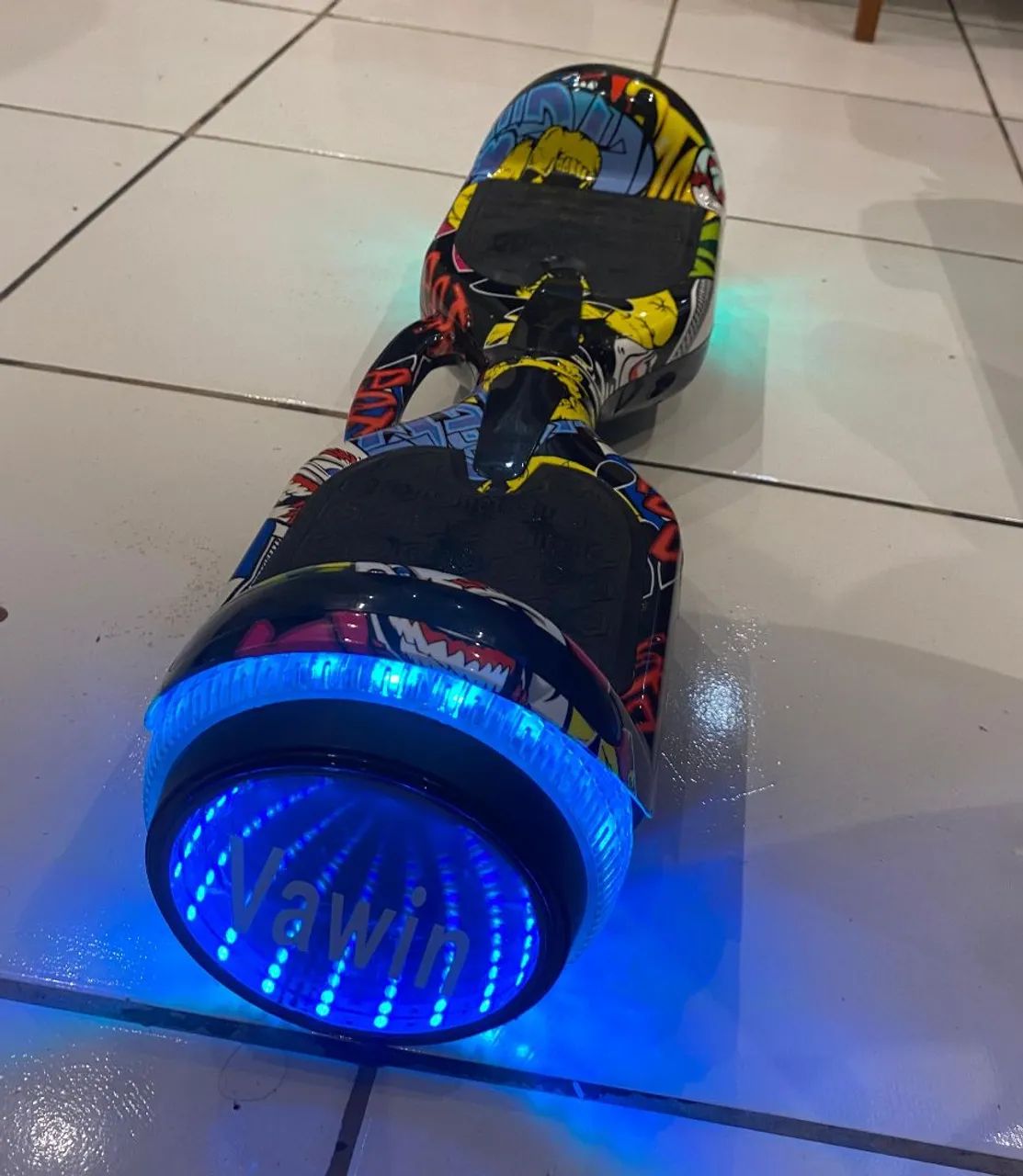  Skate eletrico Hoverboard Bluetooth com led e capa protetora - Foto 4