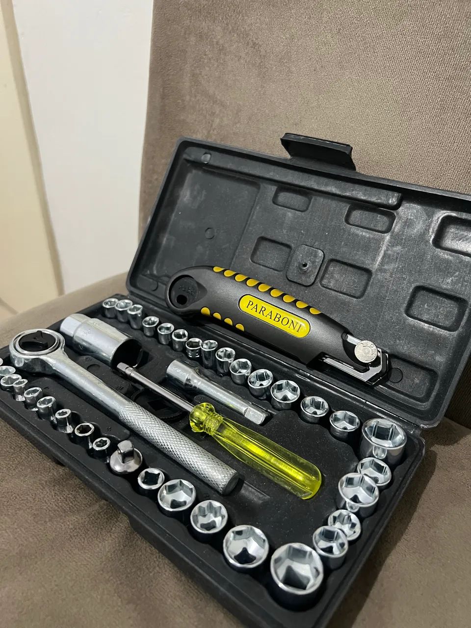 Kit de chave de soquete com 40 peças mais estilete profissional 