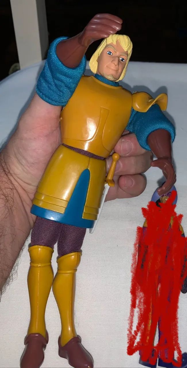 boneco corcunda de notre dame capitão Phoebus original disney 1996  - Foto 2