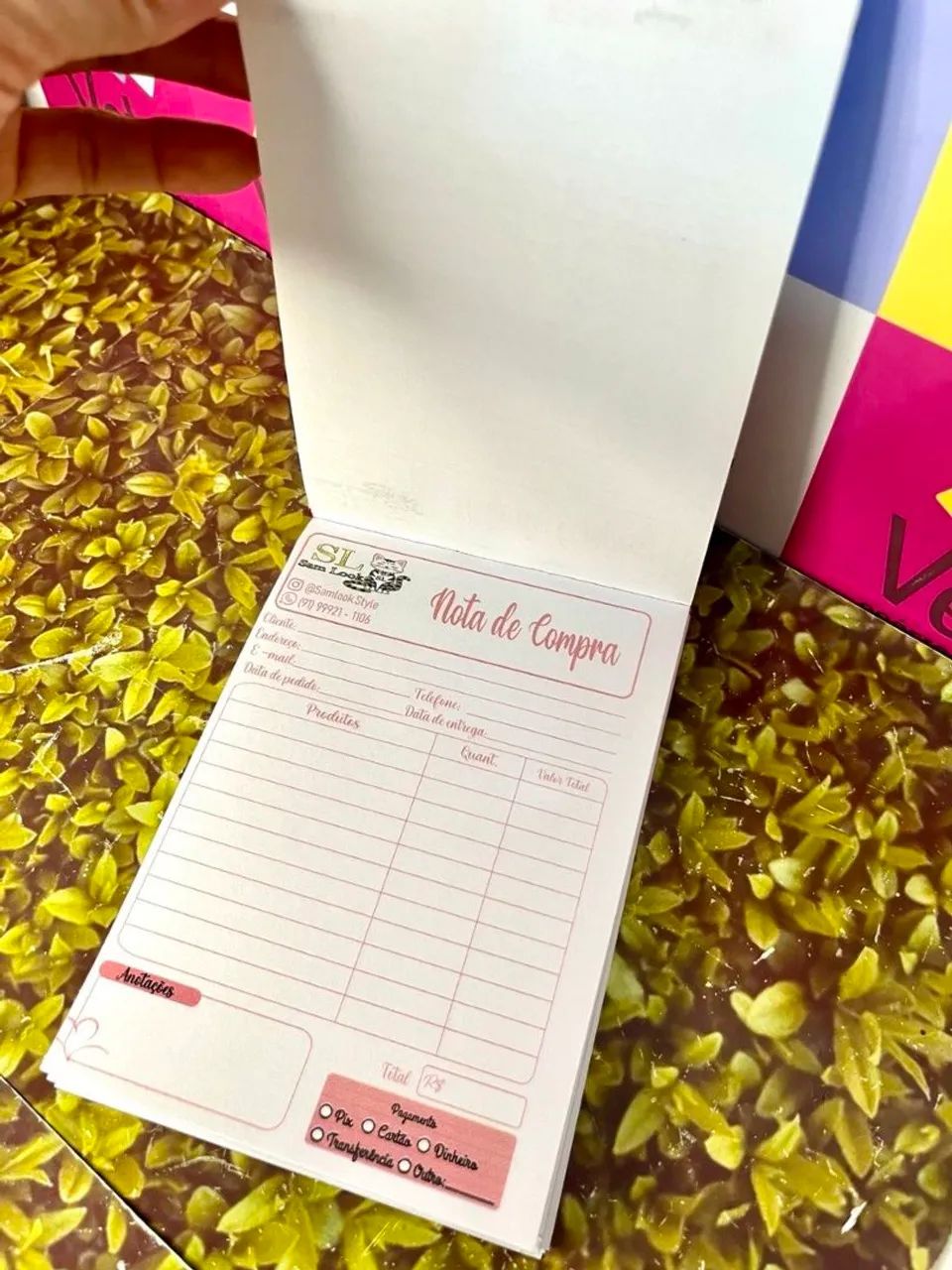 Bloco de pedido/ Recibo personalizado  - Foto 3
