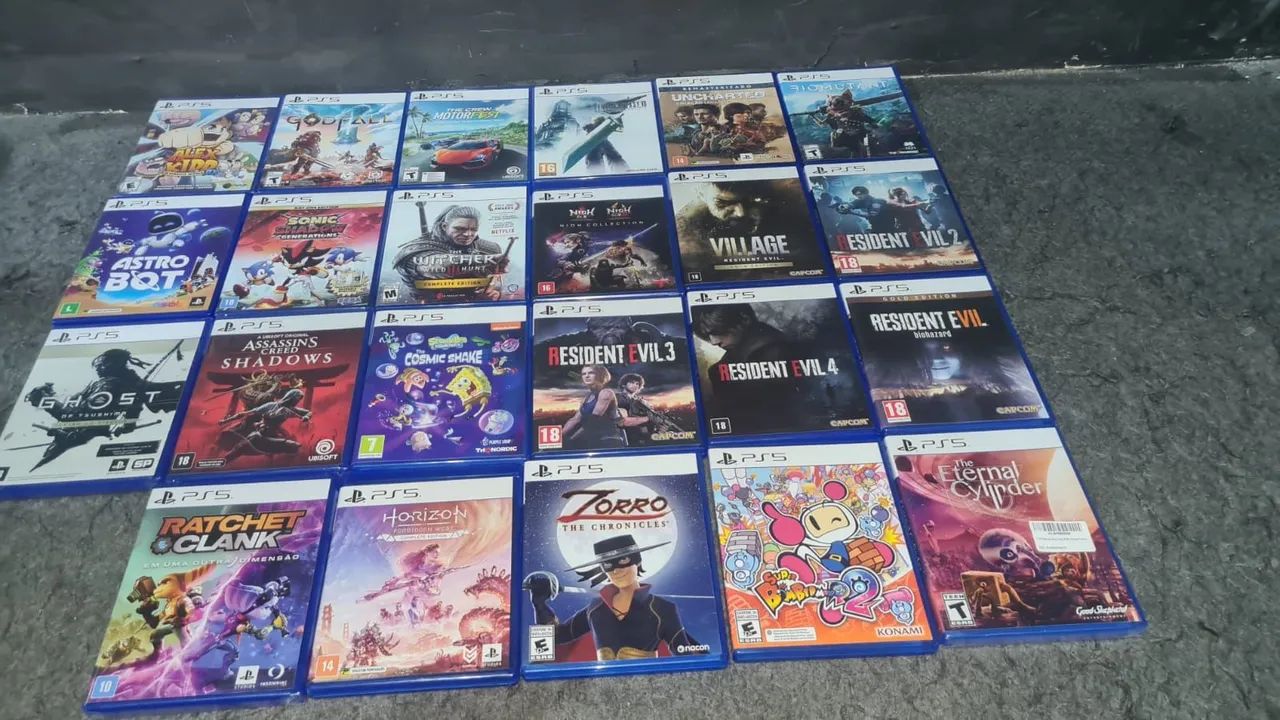 Lote de jogos ps5