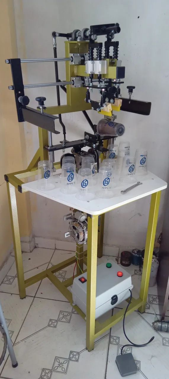 Maquina Serigráfica Silindrica semi automatica 