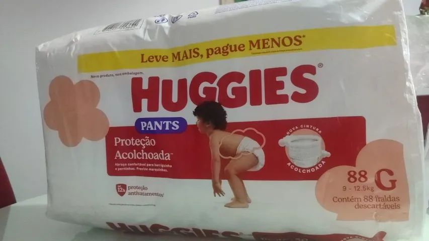 Fralda Huggies Proteção Acolchoada G 88 Unidades - Foto 3