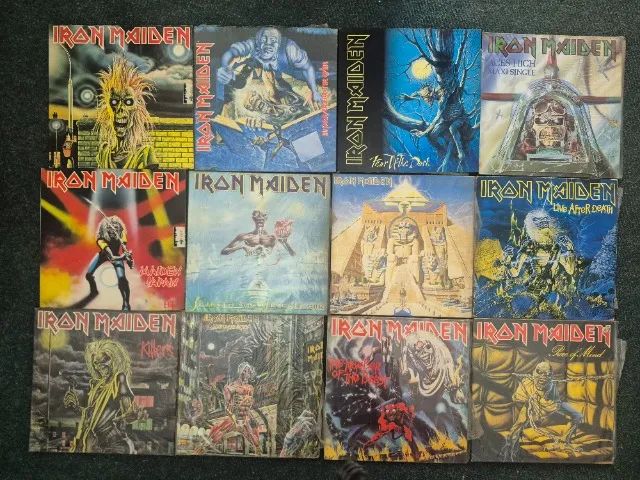 LPs Iron Miaden, Bruce Dickinson, Raul Seixas, White Snacke. e  ZZ top. Lp Disco vinil