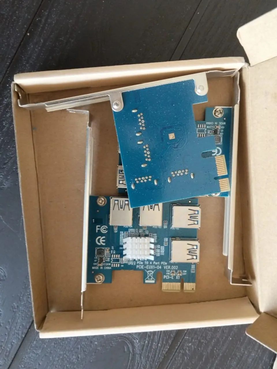 Kit com 3 Adaptadores PCI-E 1x para 16x USB 3.0 (Riser) - Foto 5