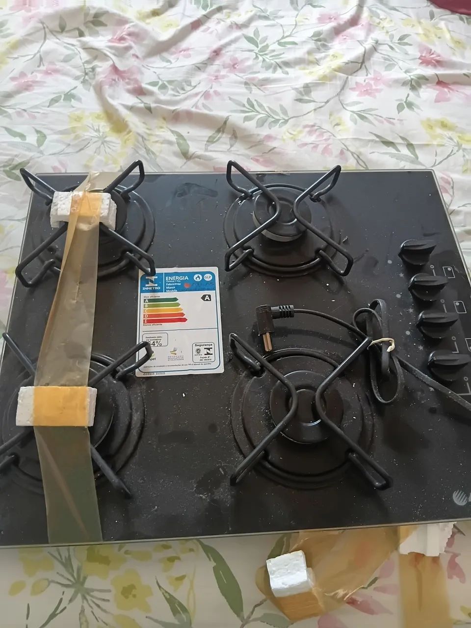 Fogão  cooktop 4 bocas  novo