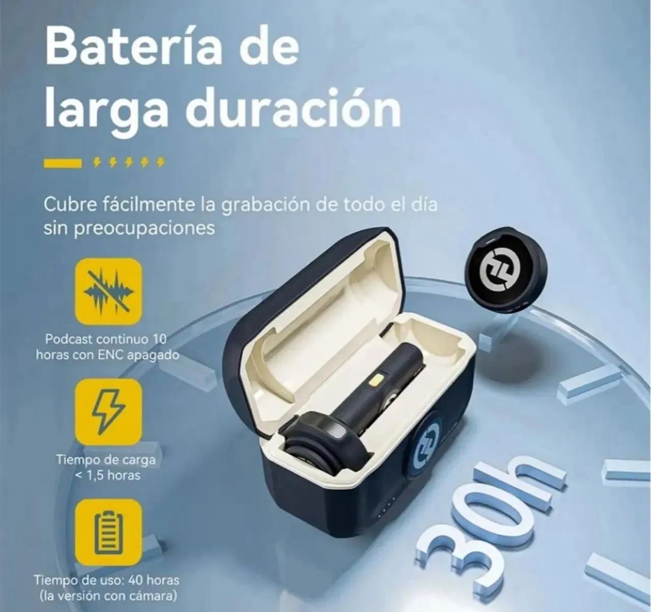 Microfone Hollyland Lark M2 Duo Combo Duplo Para 2 Pessoas. @importech_084 - Foto 2