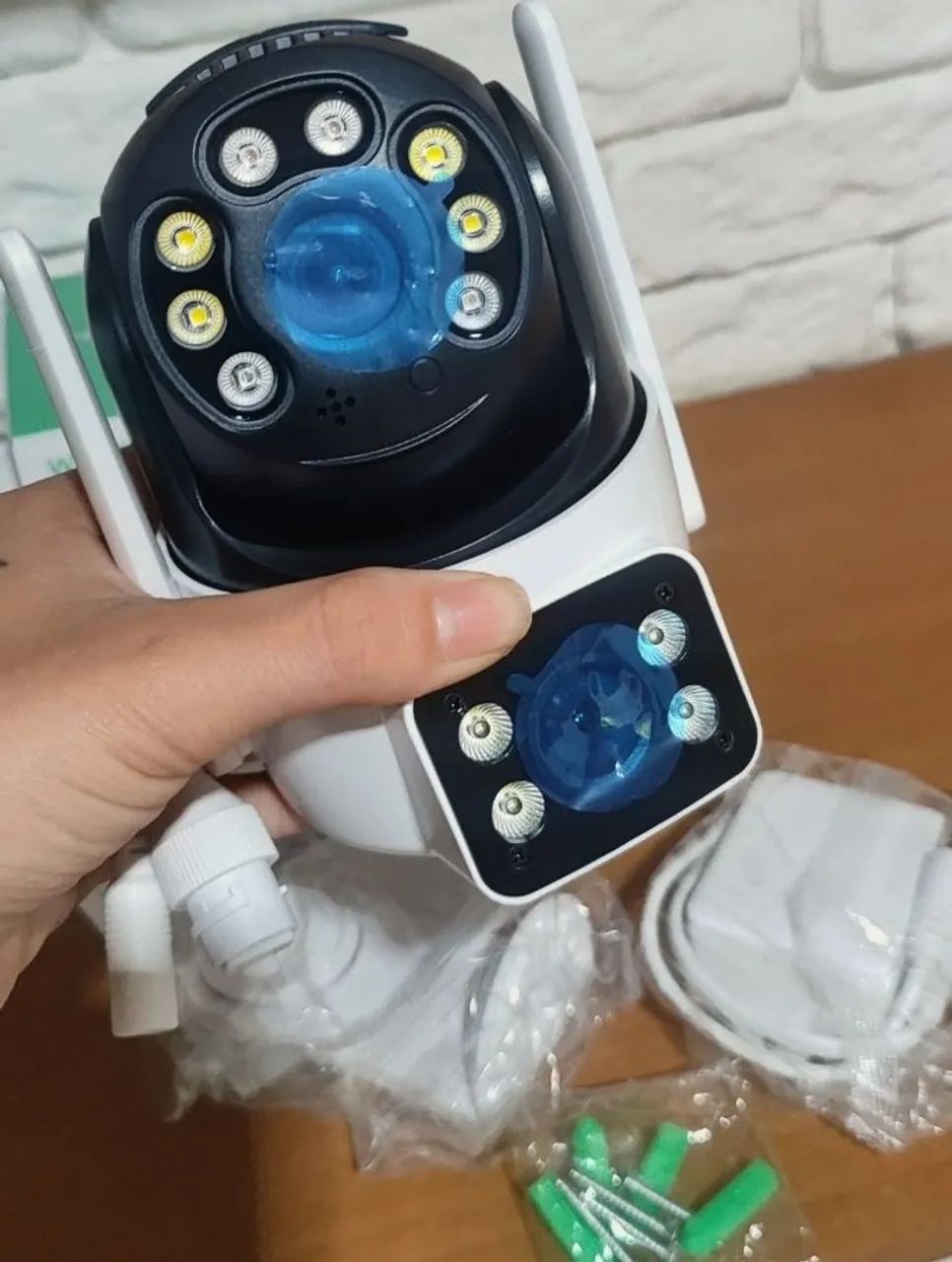 Câmera de Segurança Inteligente Wi-Fi Lente Dupla HD - Pronta Entrega - Foto 3