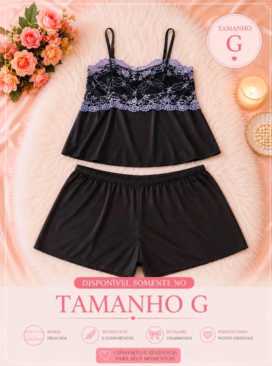 Pijama - babydoll Premium feminino variado 3 - Foto 5