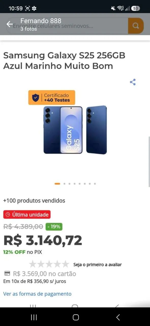 S 25 lindo.  256 gb memória  - Foto 2