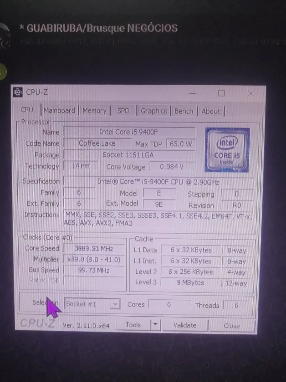 Intel Core i5-9400F - Vendo ou Troco - Foto 2